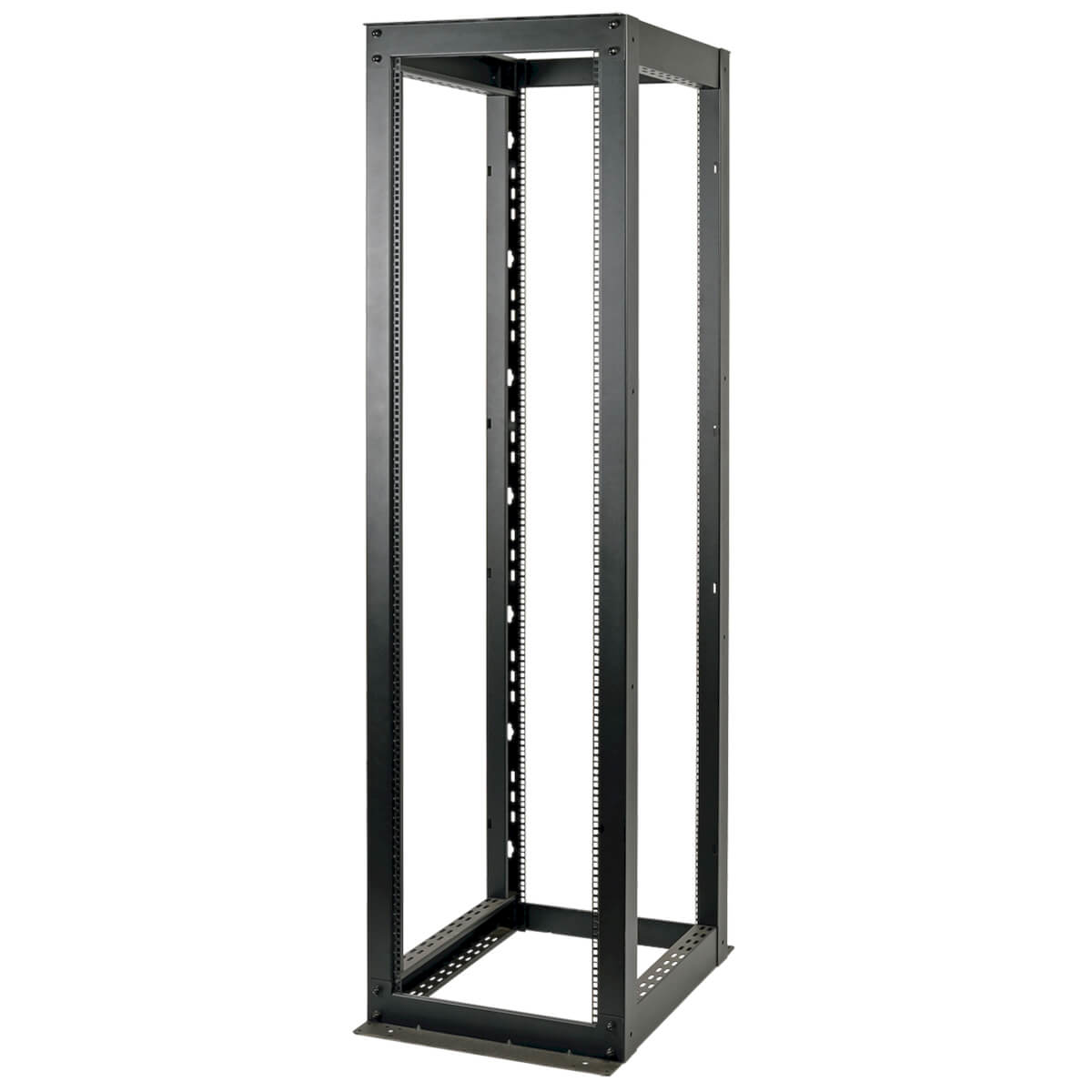 Tripp Eaton Tripp Lite Series 48U 4-Post Open Frame Rack Cabinet Heavy Duty 3000lb Capacity - Schrank offener Rahmen - Pulverbeschichtung mit schwarzer Texturierung - 48U - 48.3 cm (19")