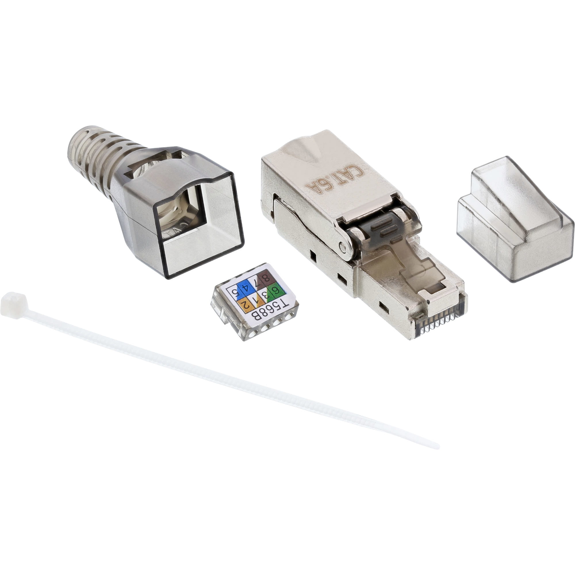 InLine RJ45 Stecker Cat.6A 500MHz - feldkonfektionierbar - geschirmt