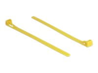 Delock Kabelbinder - 15 cm - Gelb (Packung