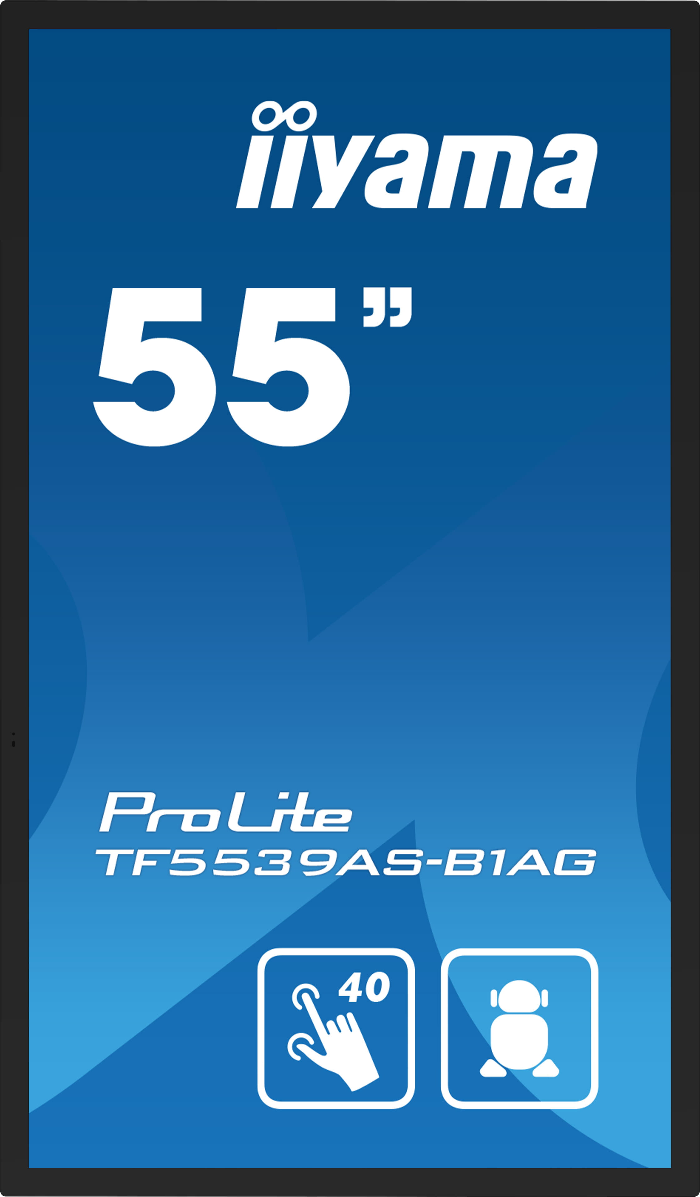 Iiyama ProLite TF5539AS-B1AG - 140 cm (55") Diagonalklasse LCD-Display mit LED-Hintergrundbeleuchtung - Digital Signage - mit Integrierter Media-Player und Touchscreen (Multi-Touch)