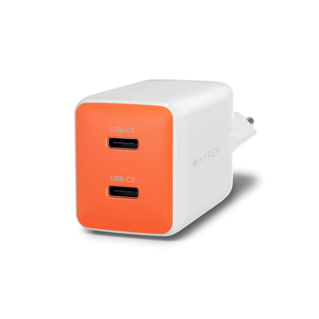 Targus HyperJuice - Netzteil - GaN - 45 watt - 2 Ausgabeanschlussstellen (2 x USB-C)