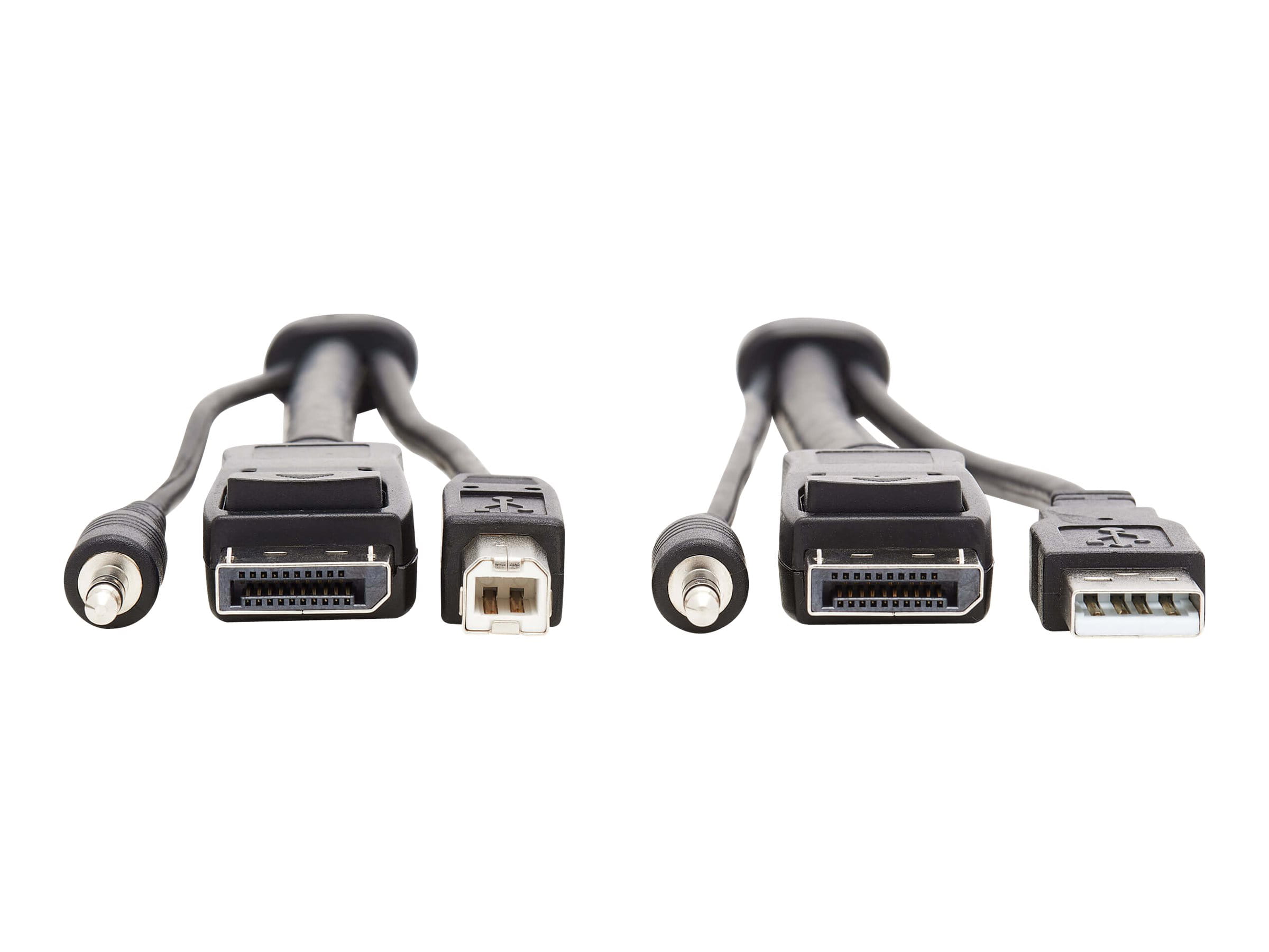 Tripp Eaton Tripp Lite Series DisplayPort KVM Cable Kit, 3 in 1 - 4K DisplayPort, USB, 3.5 mm Audio (3xM/3xM)