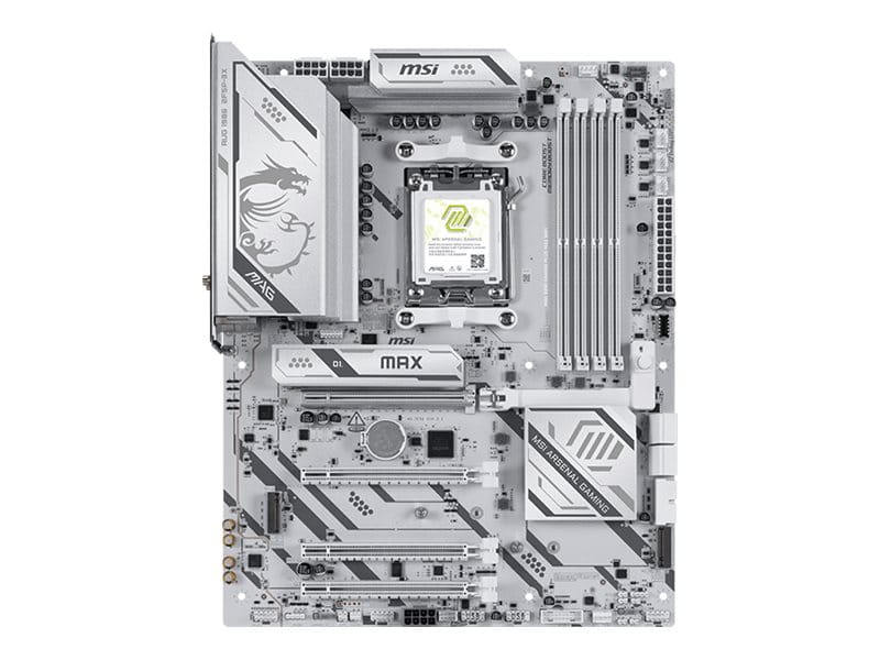 MSI MAG B850 GAMING PLUS MAX WIFI - Motherboard - ATX - Socket AM5 - AMD B850 Chipsatz - USB-C 3.2 Gen2, USB 3.2 Gen 1, USB 3.2 Gen 2 - 5 Gigabit Ethernet, Wi-Fi 7, Bluetooth - Onboard-Grafik (CPU erforderlich)