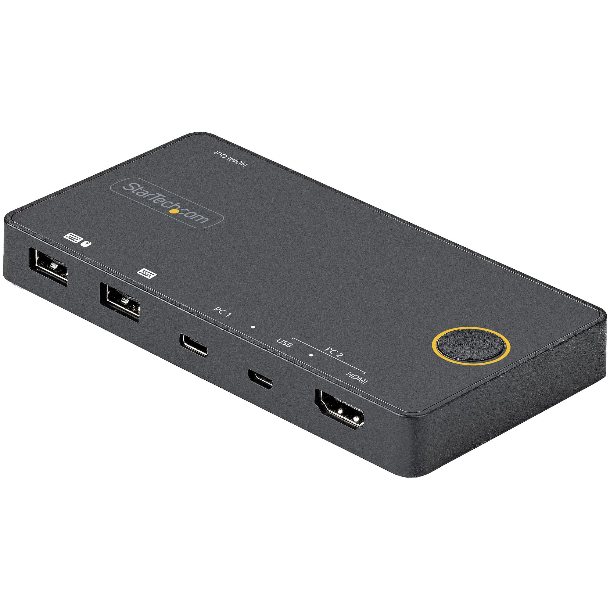 StarTech.com 2 Port Hybrid KVM Switch HDMI+USB-A