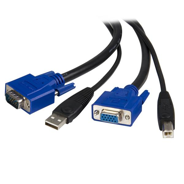 StarTech.com StarTech SVUSB2N1_10 Universal USB VGA KVM Kabel (3m, 2-in-1)