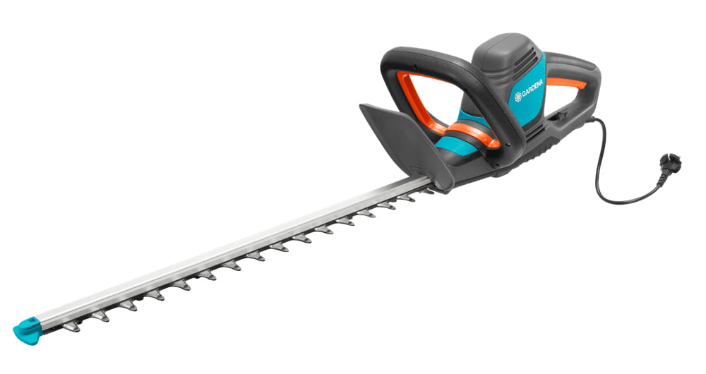 Gardena Elektro-Heckenschere ComfortCut 550/50, 50 cm, Doppelte Klinge, 2,7 cm, Orange, Schwarz, Blau, 2,6 m/s², 84 dB