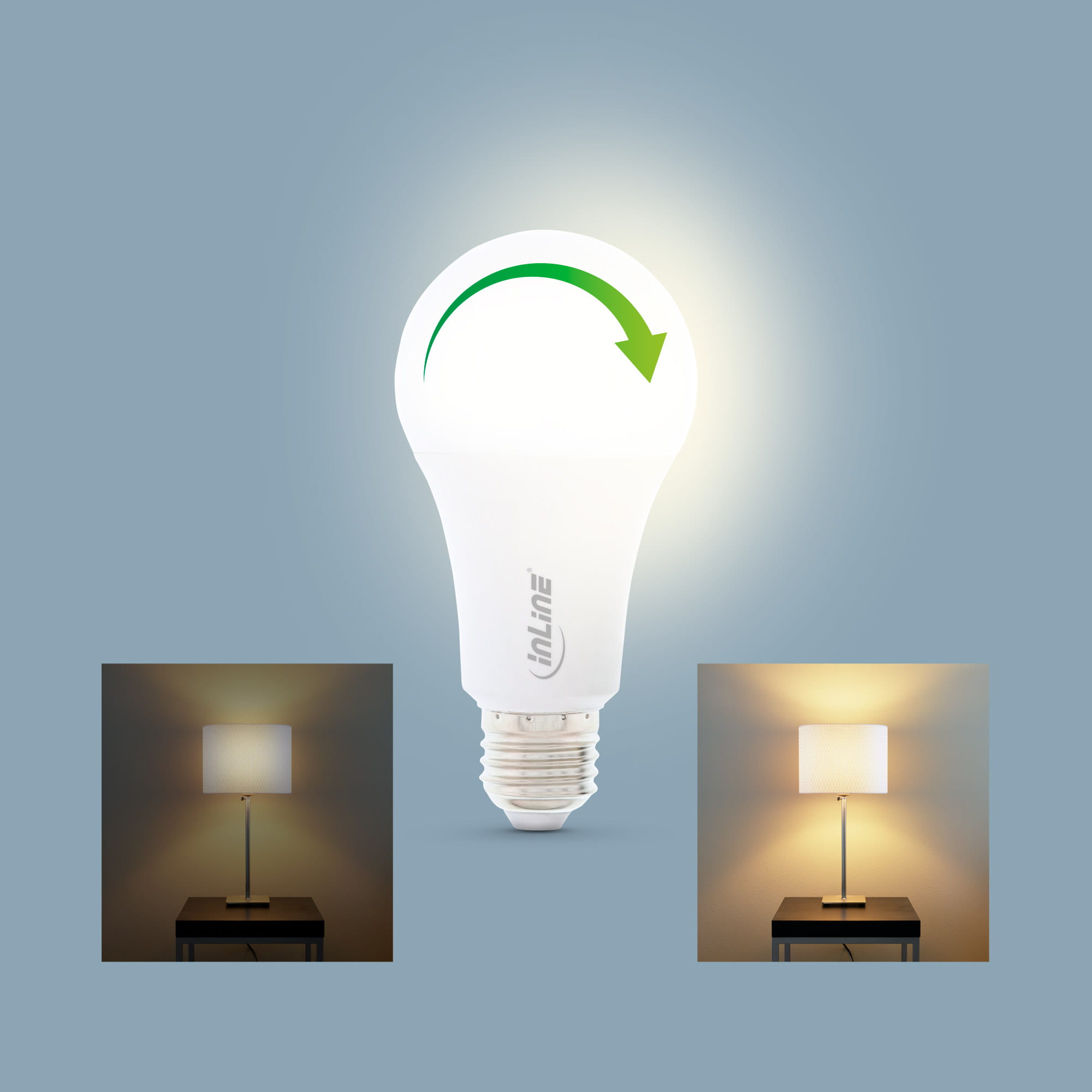 InLine SmartHome LED Lampe RGB E27 - 900LM