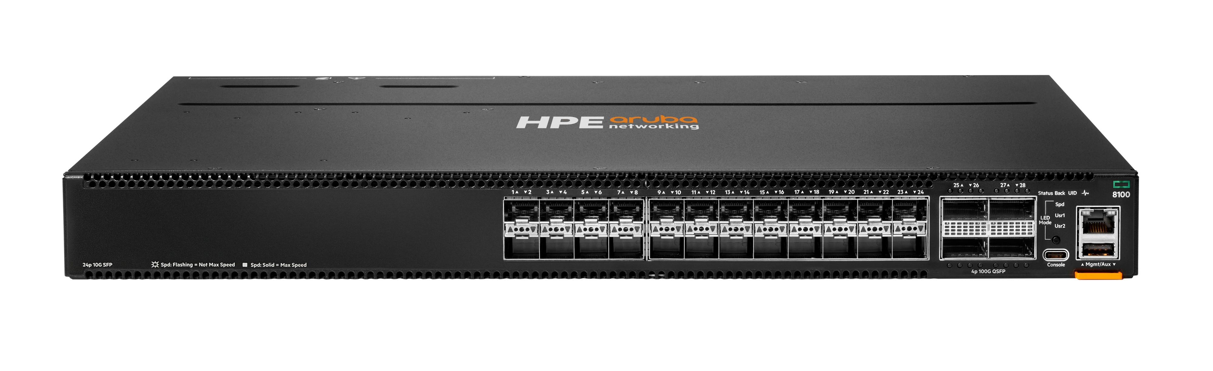 HPE Aruba Networking CX 8100 24p SFP+ 25G 4p