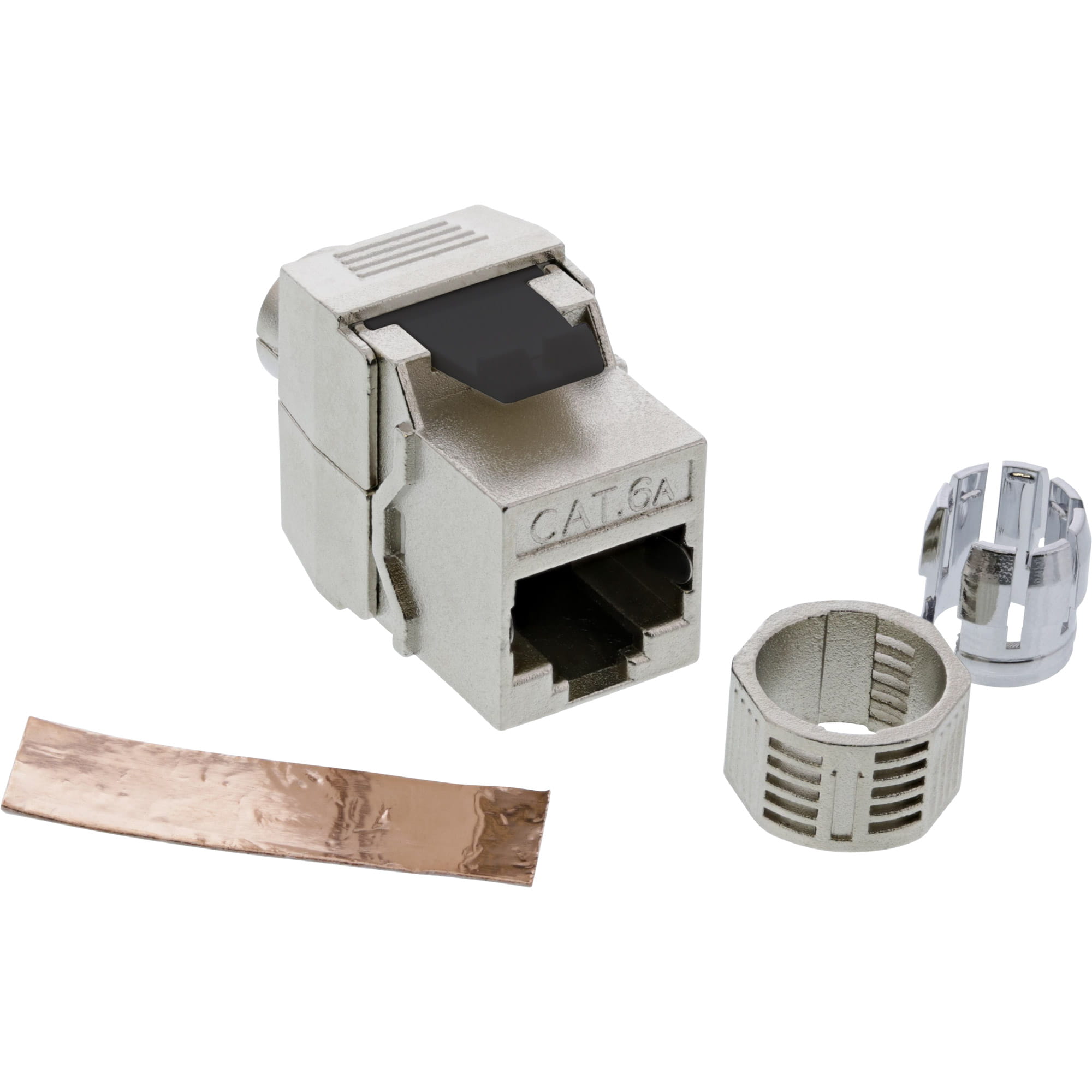 InLine Keystone RJ45 Buchse - SNAP-In - Cat.6a - Schraubverschluss