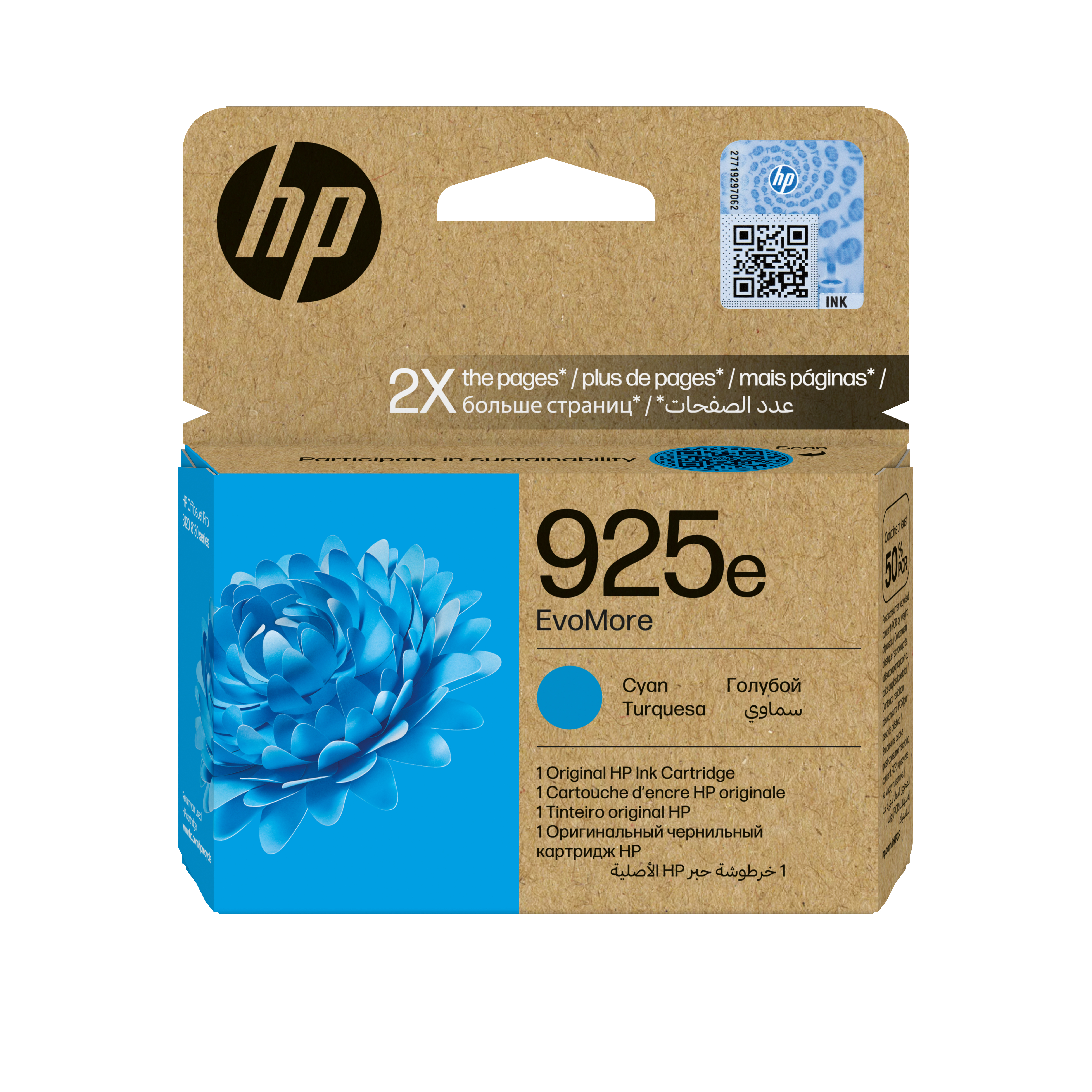 HP 925e EvoMore - Cyan - original - Tintenpatrone