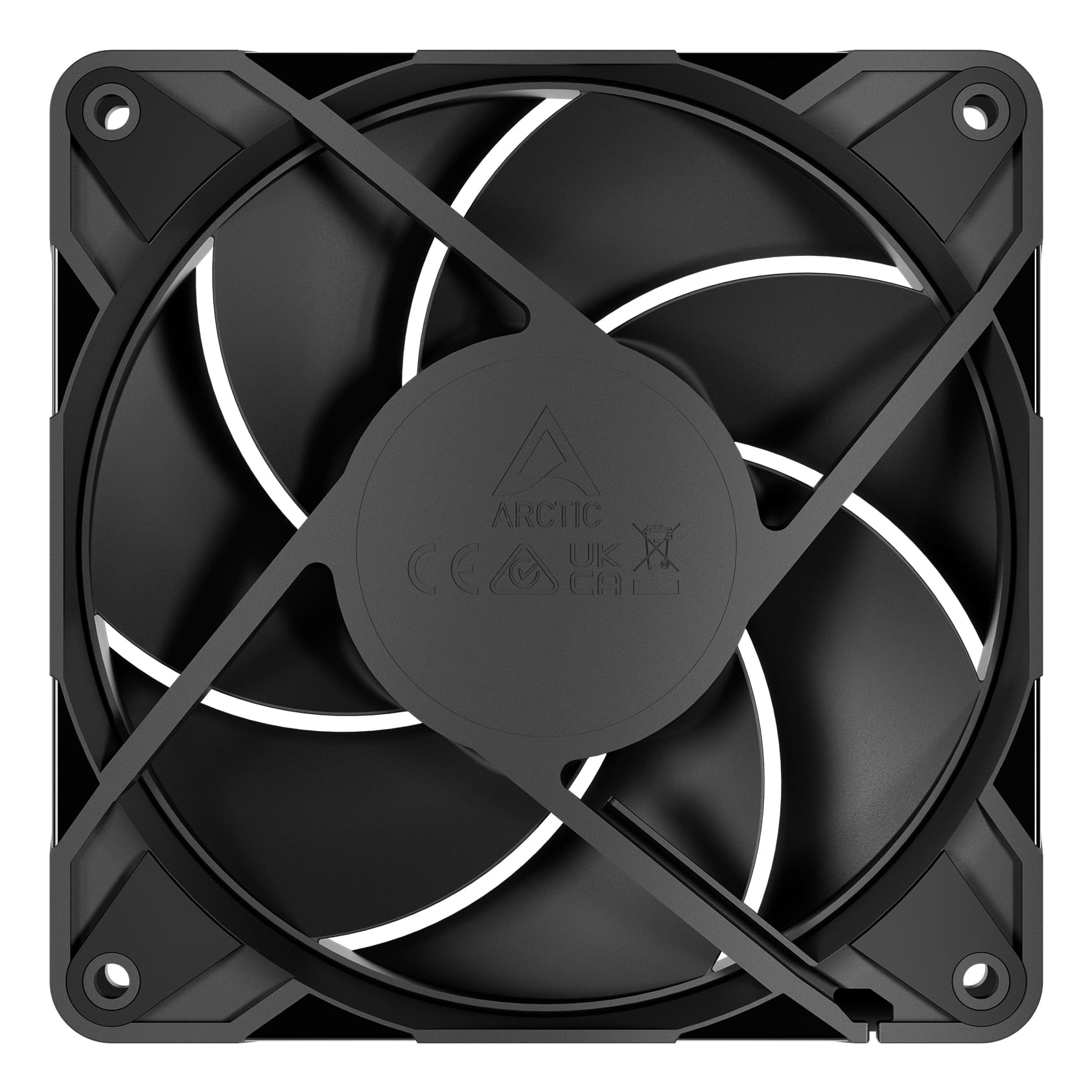 Arctic P12 Pro PST - Gehäuselüfter - mit Kabelsplitter - 120 mm - Schwarz (Packung mit 5)