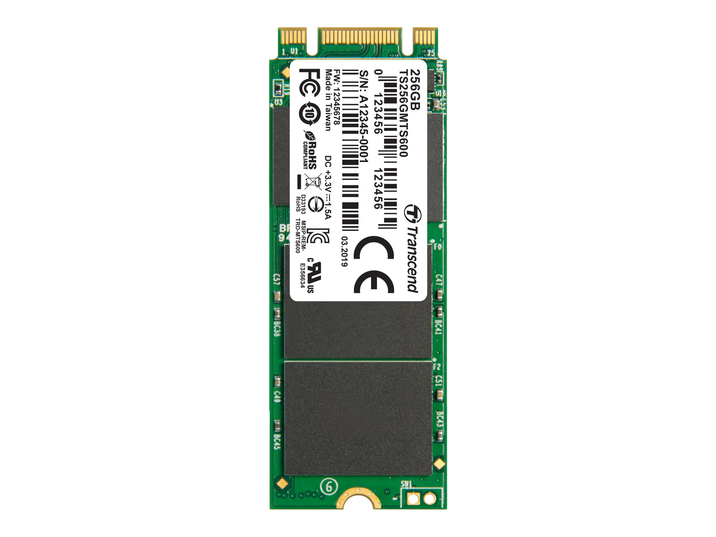 Transcend MTS600 - SSD - 256 GB - intern - M.2
