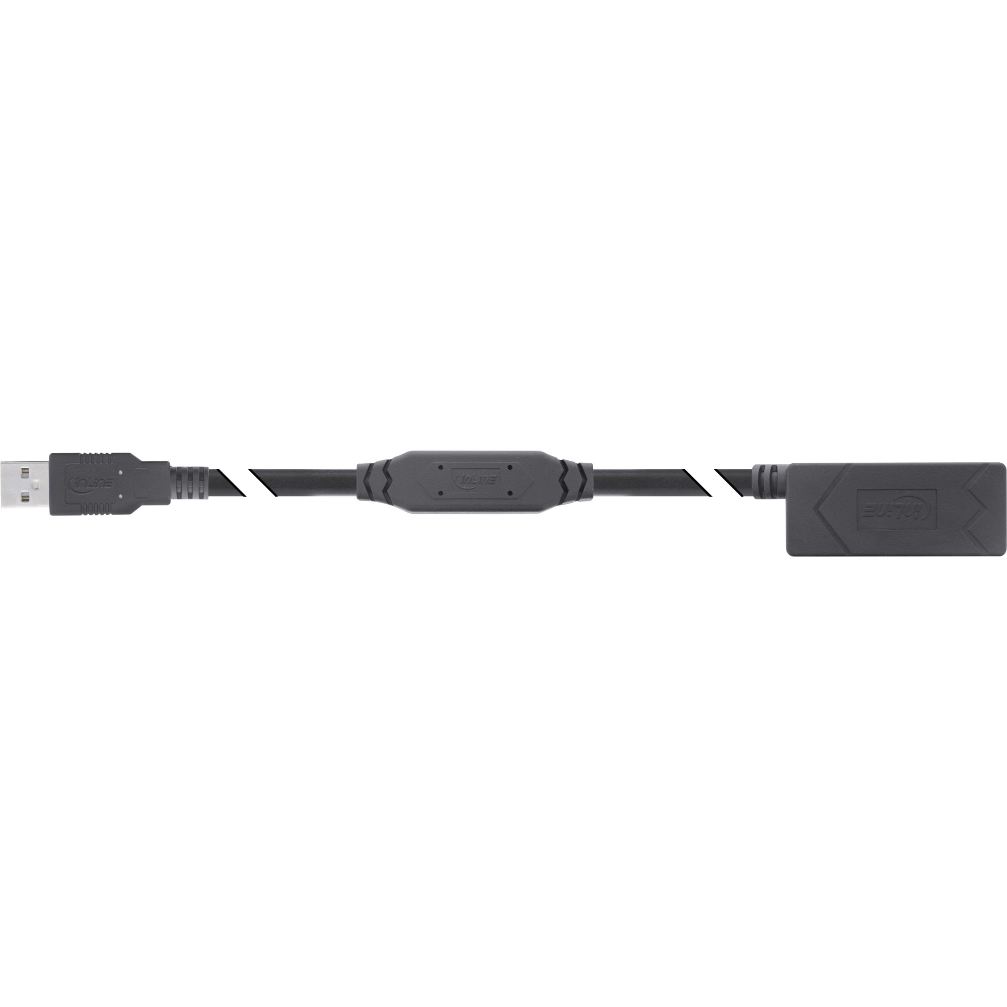 InLine USB 2.0 Aktiv-Verlängerung - USB-A Stecker/Buchse - 20m
