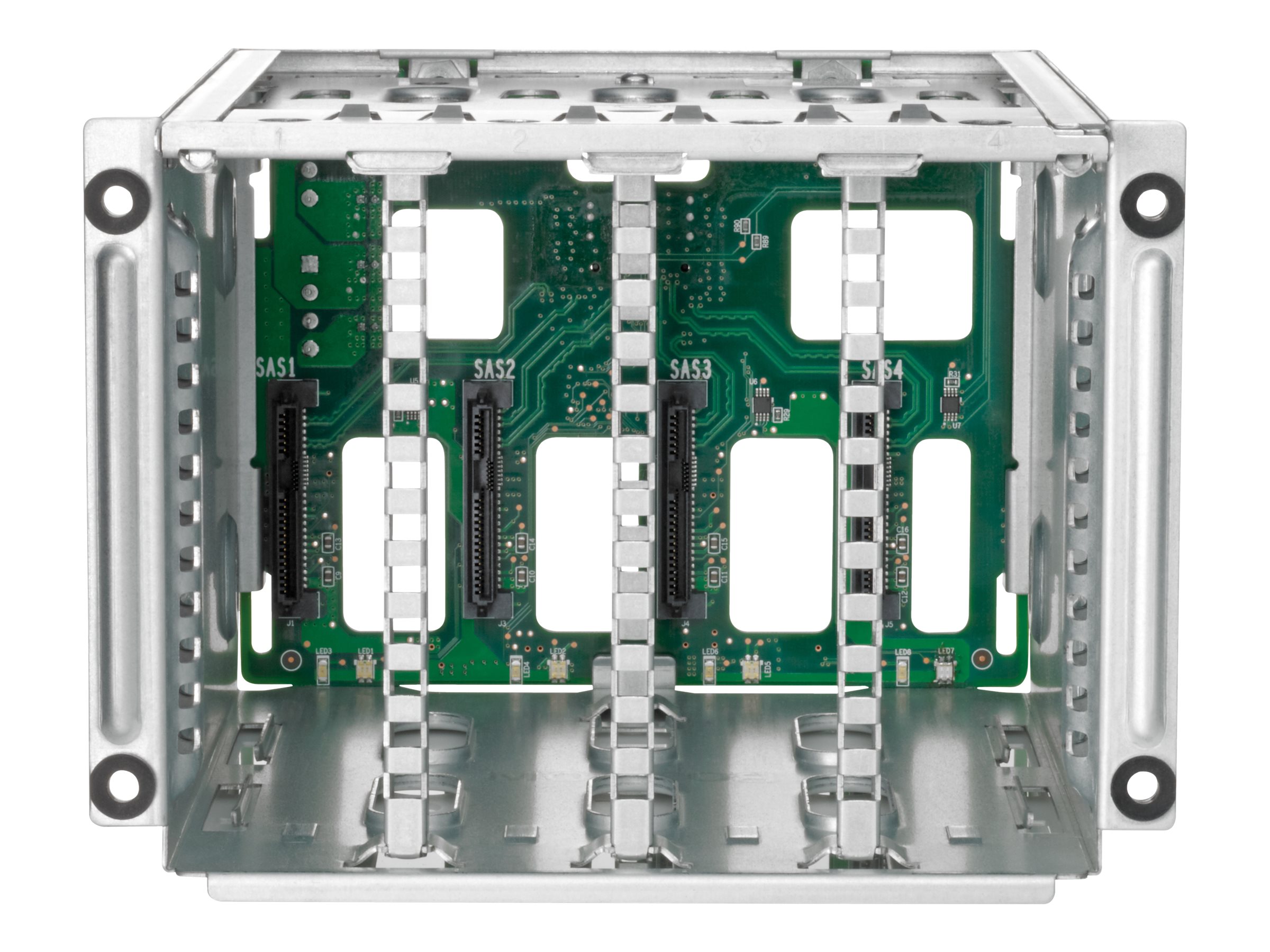 HPE Side-by-Side Drive Cage Kit - Gehäuse für Speicherlaufwerke - 2SFF x4 U.3 Basissockel - 2.5" (6.4 cm)
