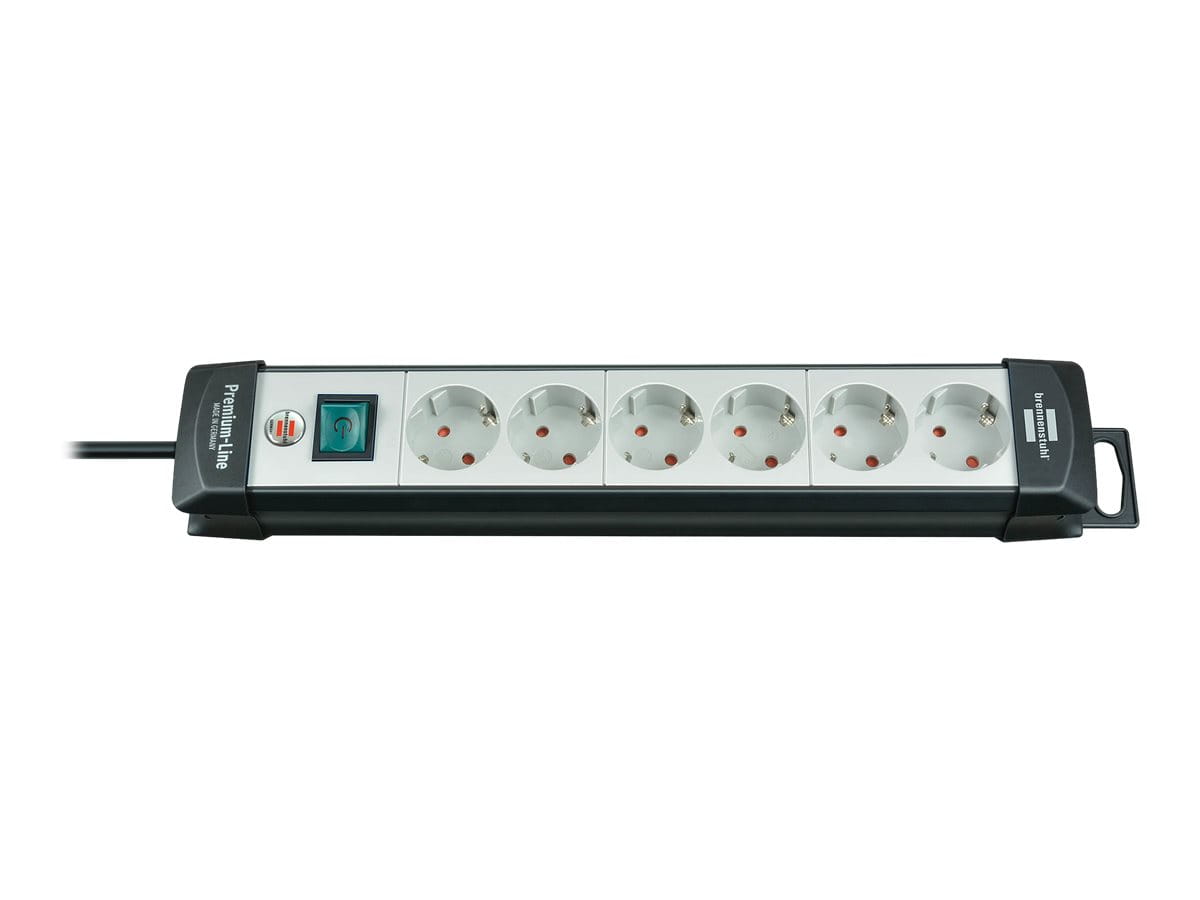 Brennenstuhl Premium-Line extension socket H05VV-F 3G1,5 - Steckdosenleiste - Eingabe, Eingang Stromversorgung - Ausgangsanschlüsse: 6 (Stromversorgung)