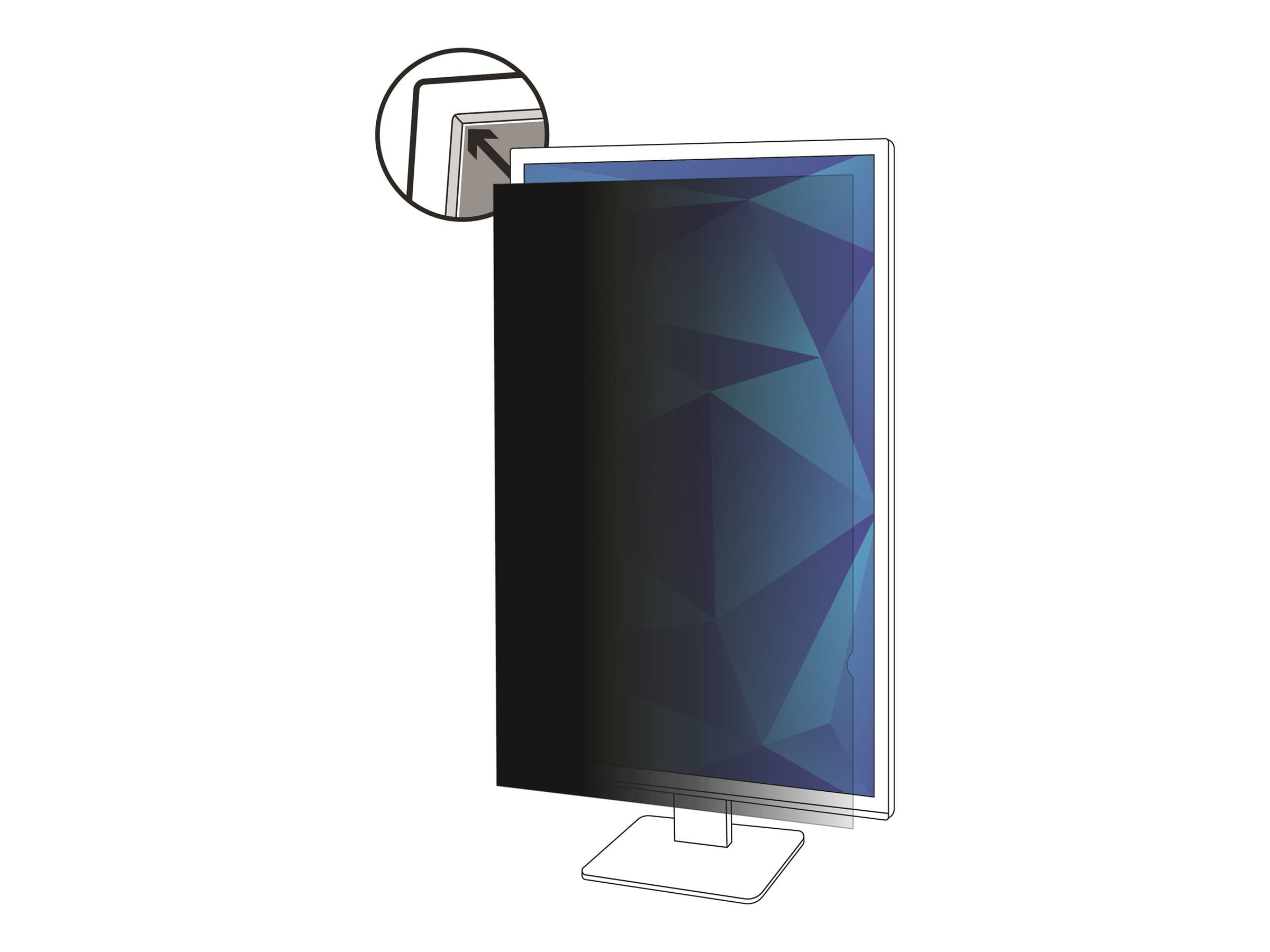 3M Blickschutzfilter - Blickschutzfilter für Bildschirme - 63.5 cm (25")