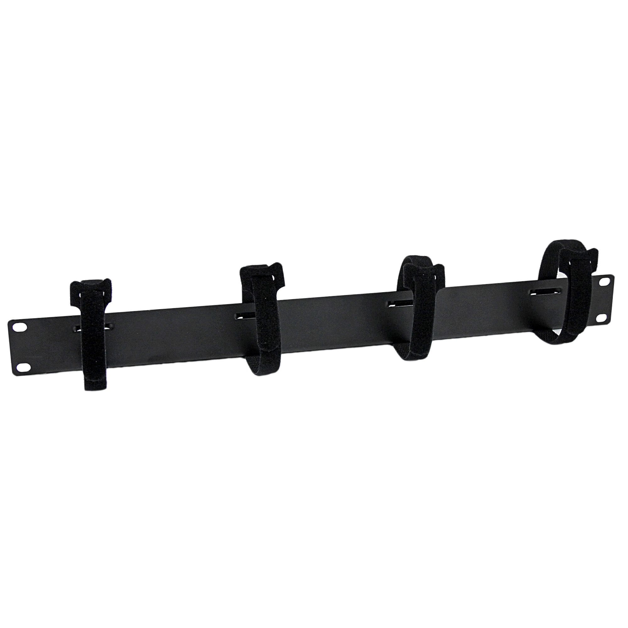StarTech.com Hook and Loop Cable Management Panel for Racks - 1U - Kabelführungsplatte für Schaltschrank - Schwarz - 1U - 48.3 cm (19")