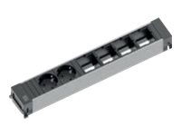 Bachmann POWER FRAME - Größe L - Steckdosenleiste - Eingabe, Eingang GST18i3 - Ausgangsanschlüsse: 2 (2 x Frankreich / UTE)