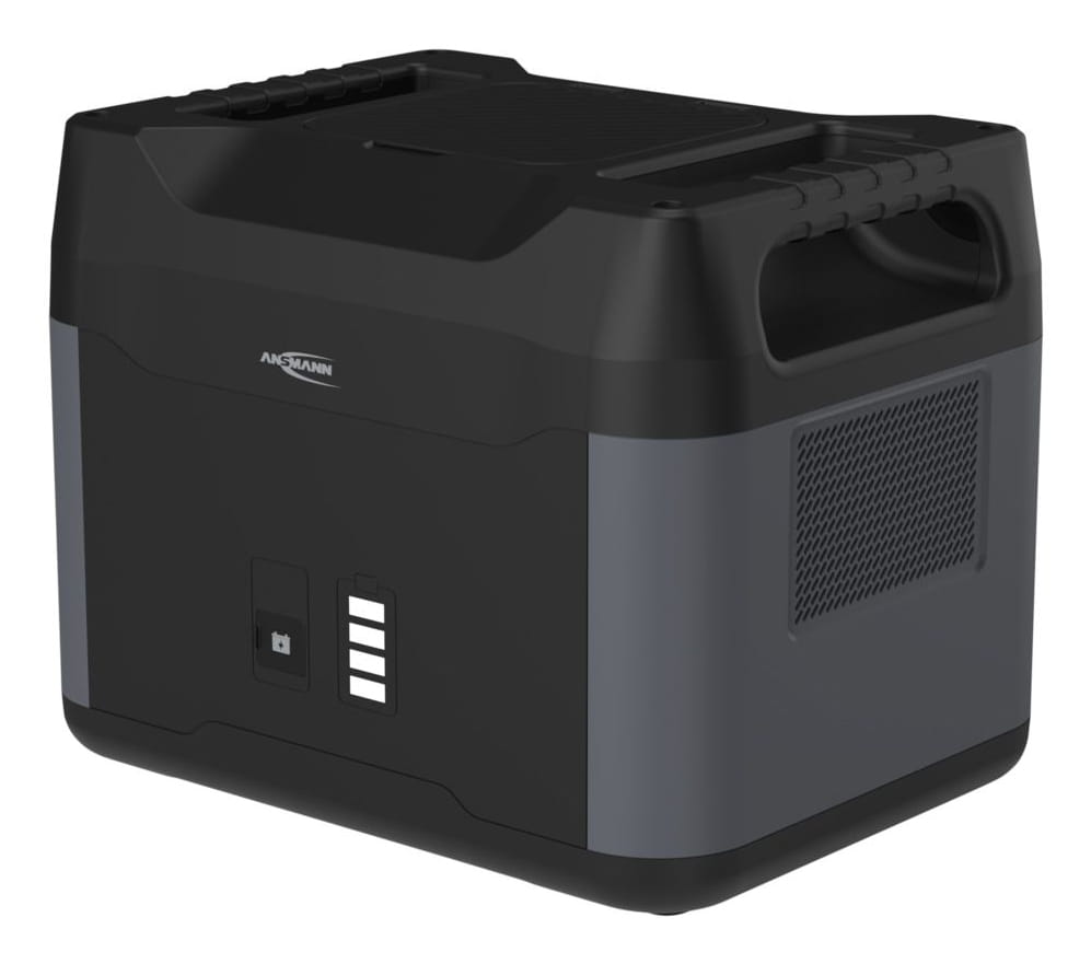 Ansmann PSE2200, 55000 mAh, 1408 Wh, Lithium-Eisen-Phosphat (LiFePO4), 25,6 V, Schwarz, Grau, 1 Stück(e)
