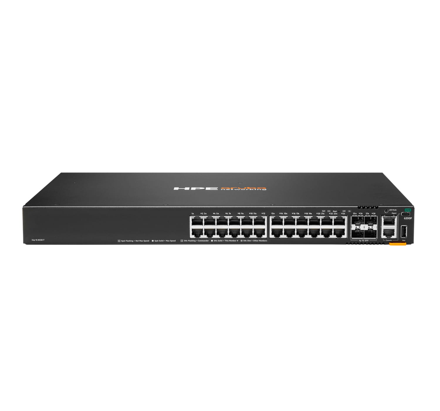 HPE Aruba Networking CX 6200F 24G 4SFP TAA Switch