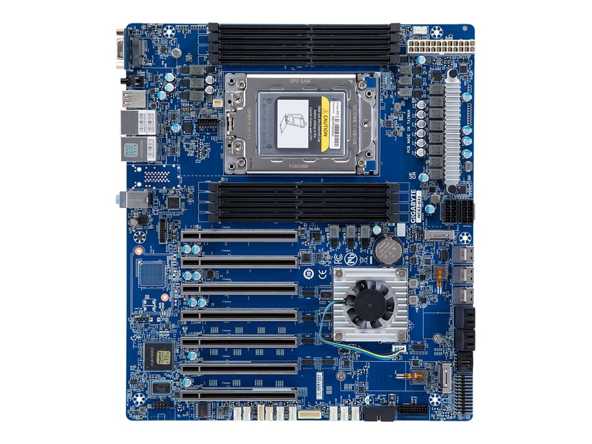 Gigabyte MC62-G41 - 1.0 - Motherboard - SSI CEB - Socket sWRX8 - AMD WRX80 Chipsatz - USB-C Gen2, USB 3.2 Gen 2 - Gigabit LAN - Onboard-Grafik - HD Audio (8-Kanal)