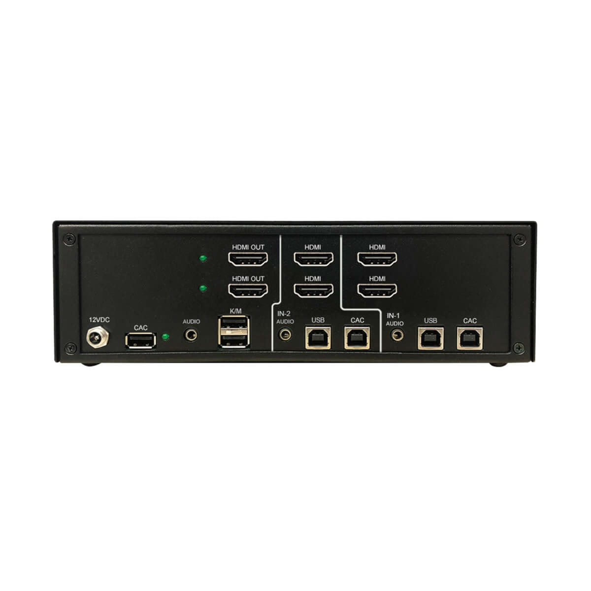 Tripp Secure KVM Switch, 2-Port, Dual Head, HDMI to HDMI, 4K, NIAP PP4.0, Audio, CAC, TAA
