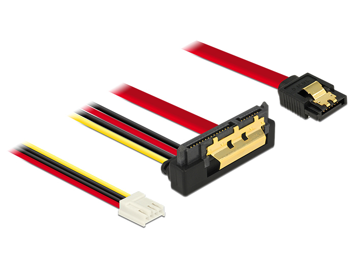 Delock SATA-Kabel - Serial ATA 150/300/600 - 4-Pin-Mini-Stromversorgungsstecker, SATA (R)