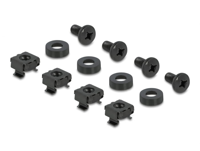 Delock Patchpanel (Blindblech) - Snap-In Montage - Rack montierbar - Schwarz - 1U - 25.4 cm (10")