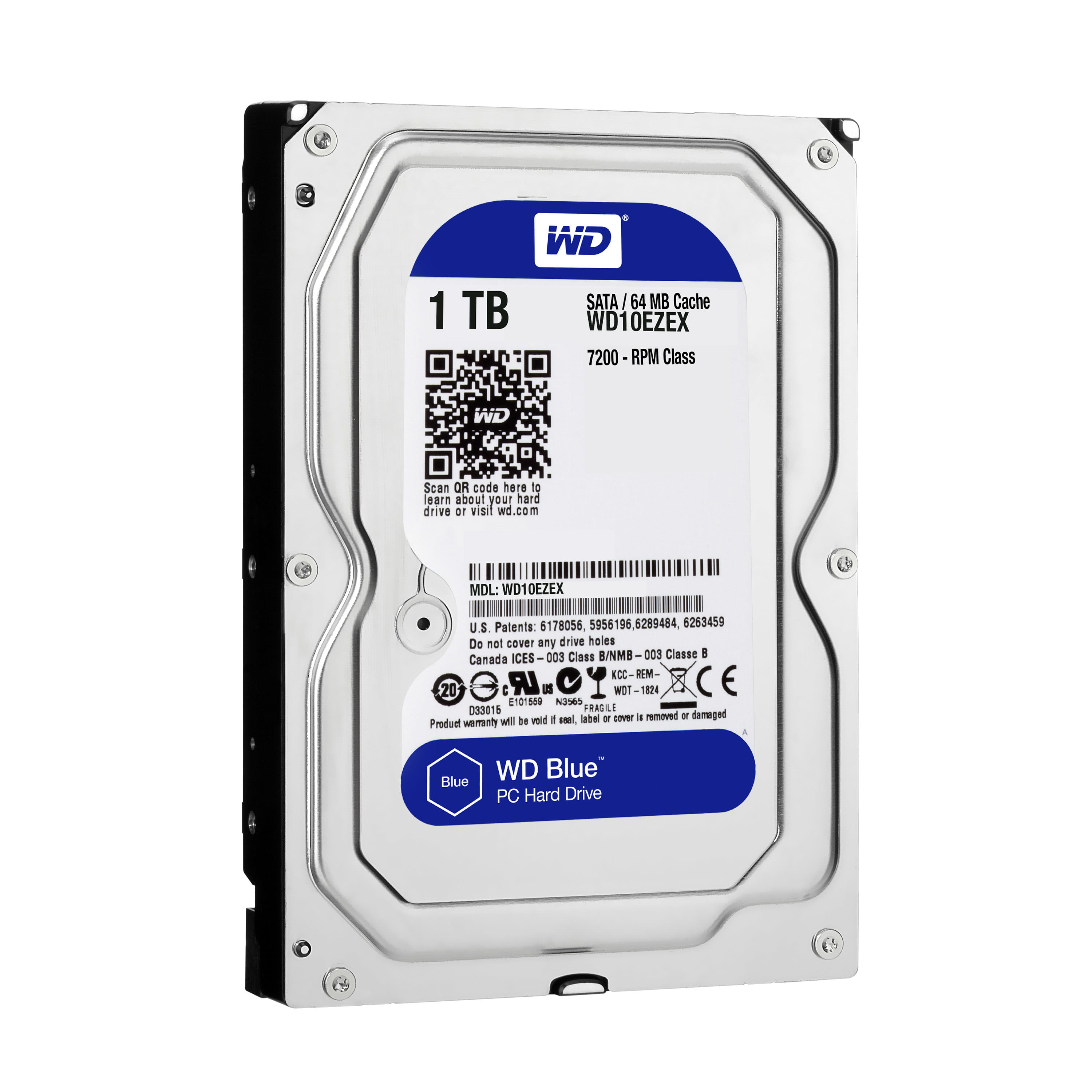 WD Blue WD10EZEX - Festplatte - 1 TB - intern - 3.5" (8.9 cm)