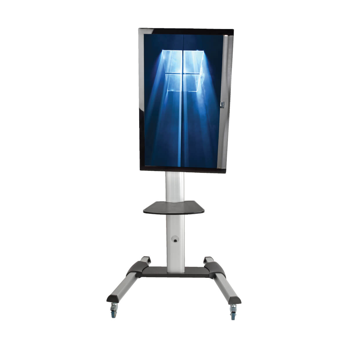 Tripp Eaton Tripp Lite Series Rolling TV/Monitor Cart - for Flat/Curved 32" to 70" TVs and Monitors - Wagen - für LCD-Display - Aluminium, Stahl - Schwarz, Silber - Bildschirmgröße: 81.28-177.8 cm (32"-70")