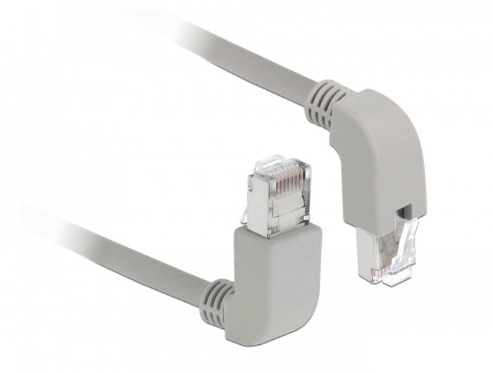 Delock Patch-Kabel - RJ-45 (M) nach oben gewinkelt zu RJ-45 (M)
