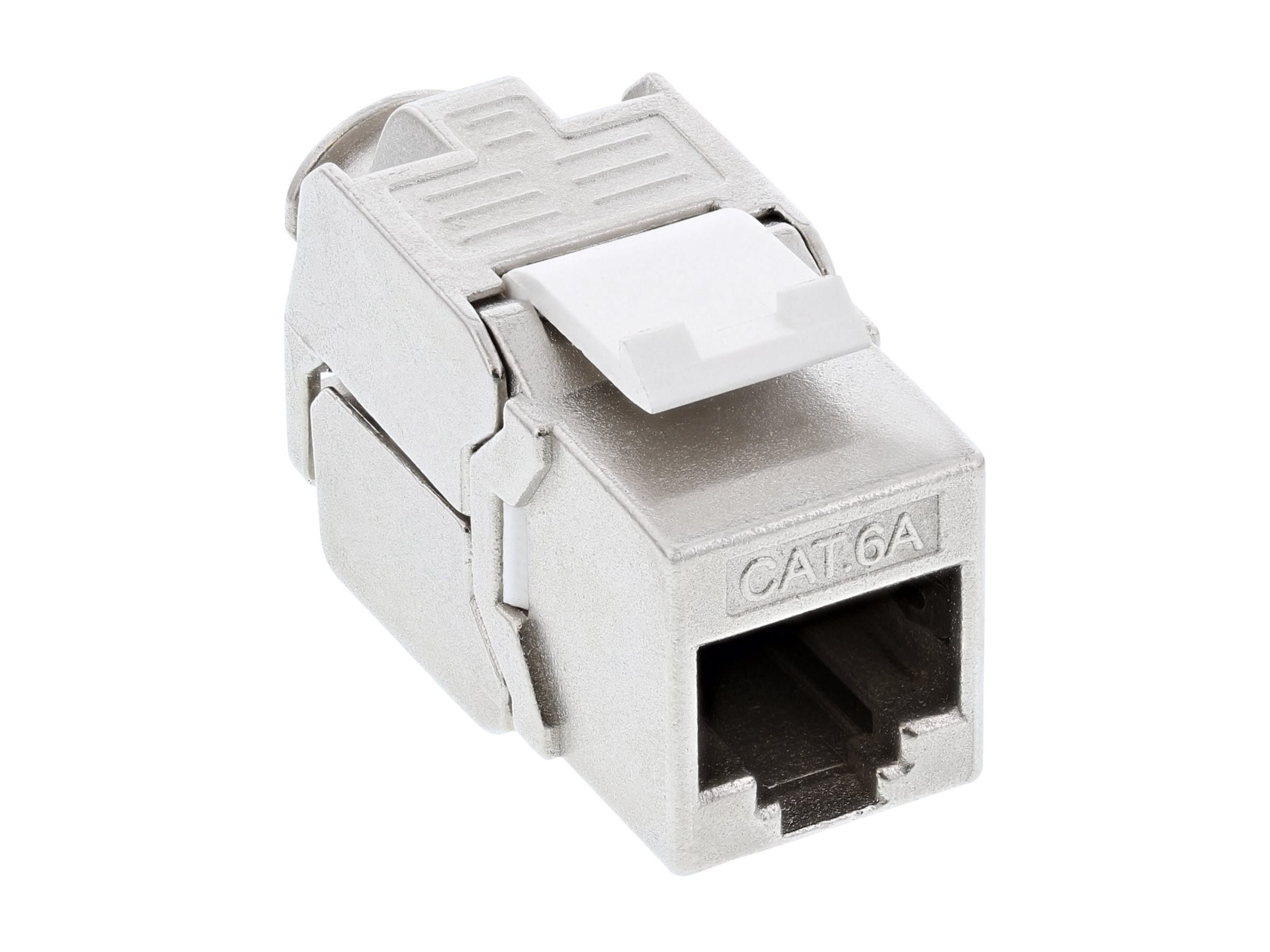 InLine Keystone RJ45 Buchse / LSA Einsatz - SNAP-In - Cat.6a - schmale Bauform