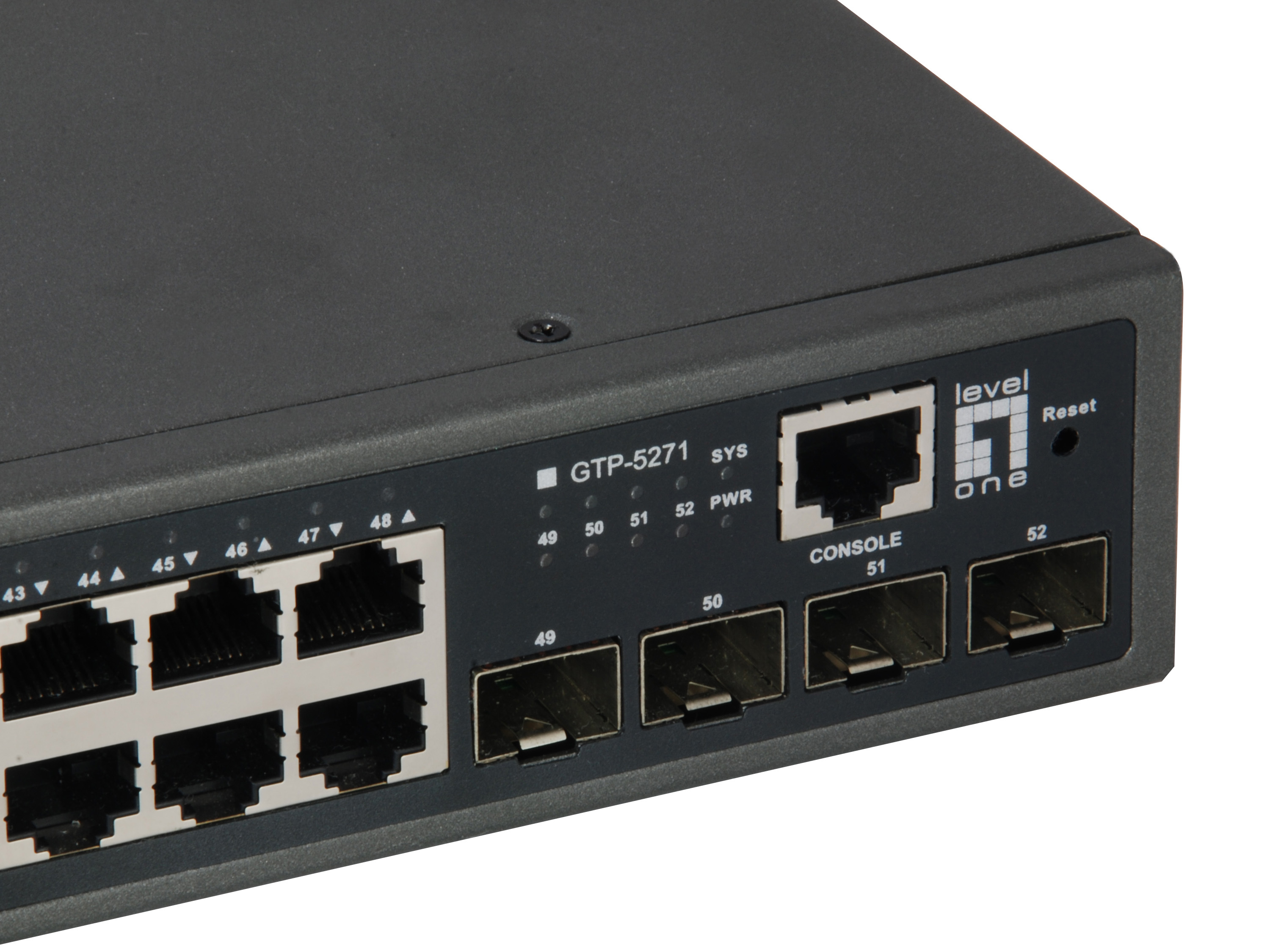 LevelOne GTP-5271 - Switch - L3 Lite - 48 x 10/100/1000 (PoE+)
