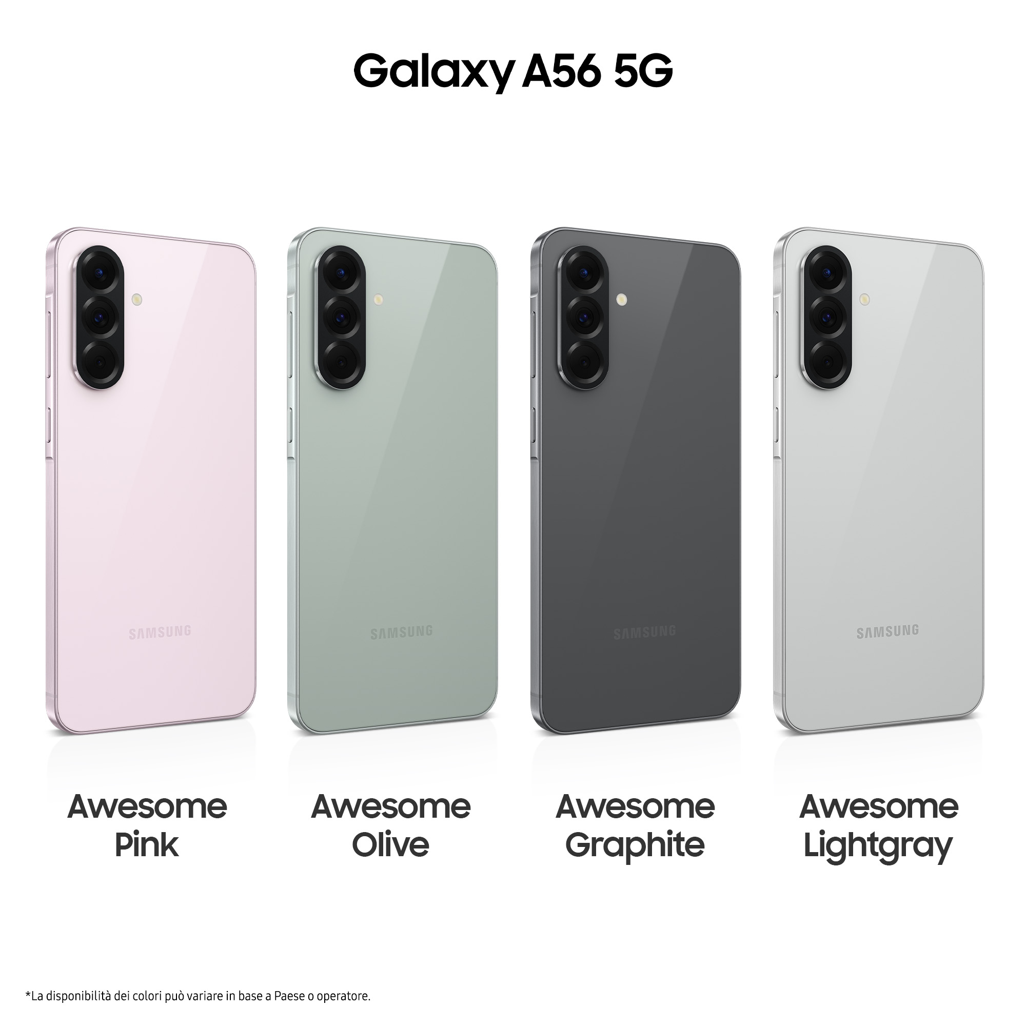 Samsung Galaxy A56 - 5G Smartphone - Dual-SIM - RAM 8 GB / Interner Speicher 128 GB - OLED-Display - 6.7" - 2340 x 1080 Pixel (120 Hz)