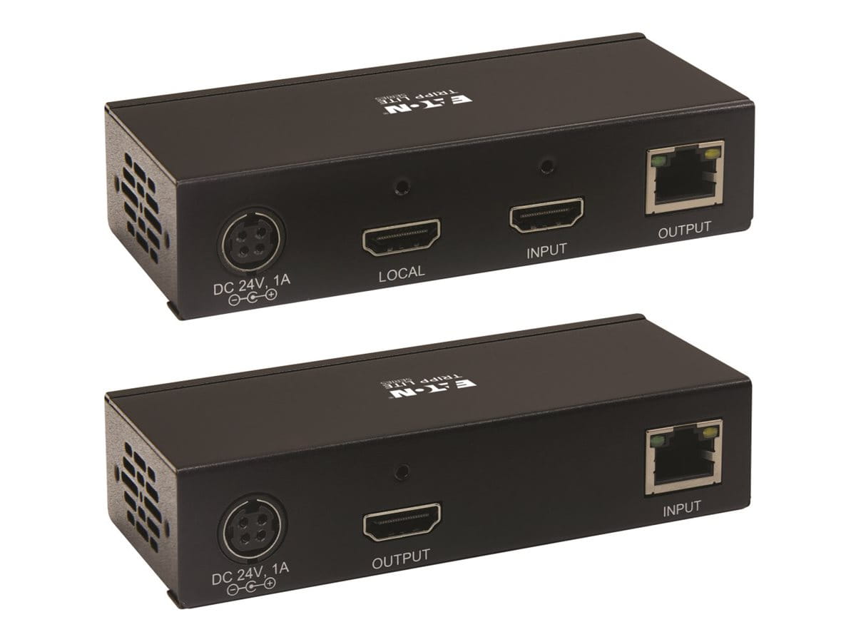 Tripp Eaton Tripp Lite Series HDMI over Cat6 Extender Kit with KVM Support, 4K 60Hz, 4:4:4, USB/IR, PoC, HDR, HDCP 2.2, 230-ft. (70.1 m)