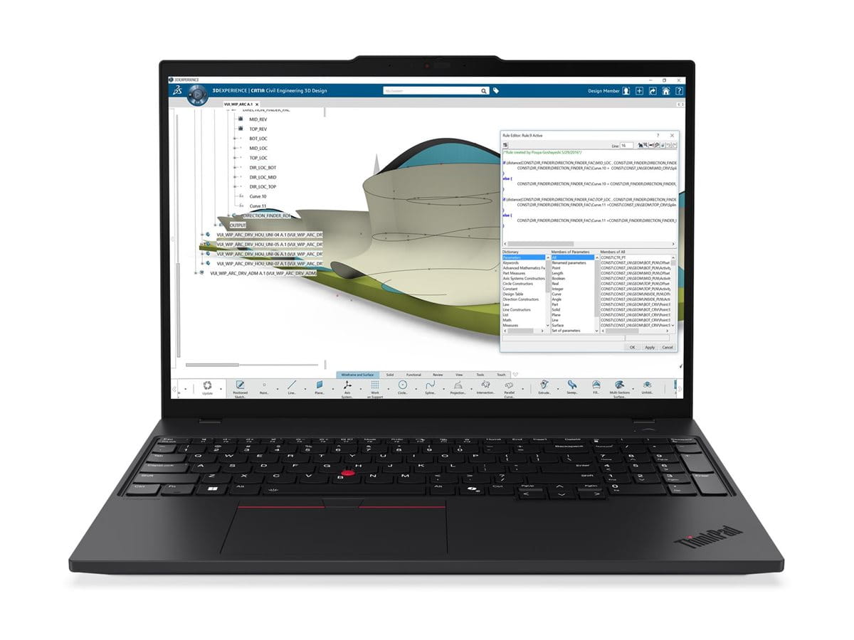 Lenovo ThinkPad P16s Gen 4 21QV - Intel Core Ultra 7 255H - Win 11 Pro - Arc Graphics 140T - 32 GB RAM - 1 TB SSD, NVMe, Performance - 40.6 cm (16")