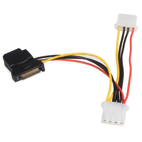 StarTech.com SATA auf LP4 Stromadapter mit 2 zusätzlichen LP4 - Netzteil - interne Stromversorgung, 4-polig (W)
