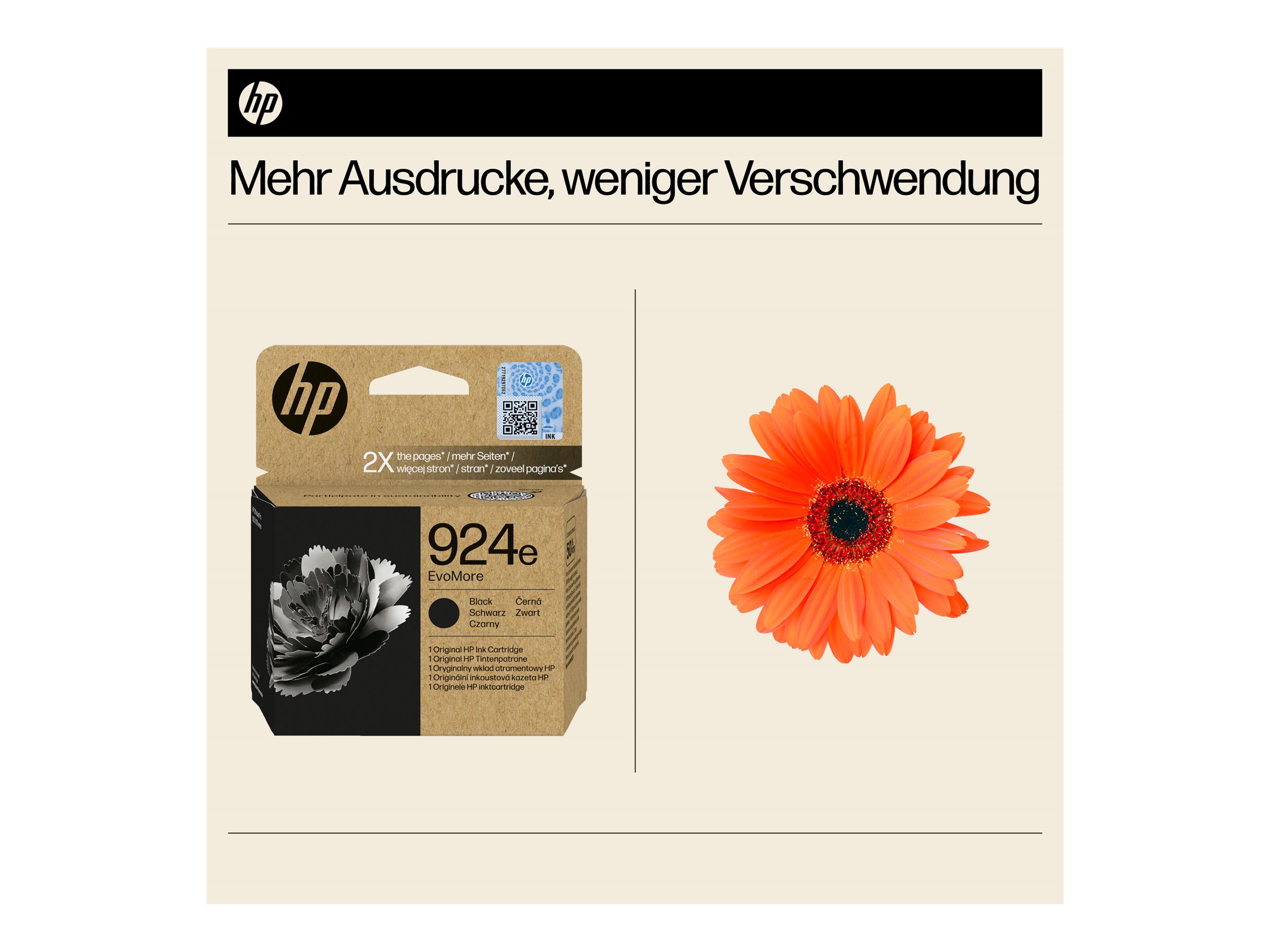 HP 924e EvoMore - Schwarz - original