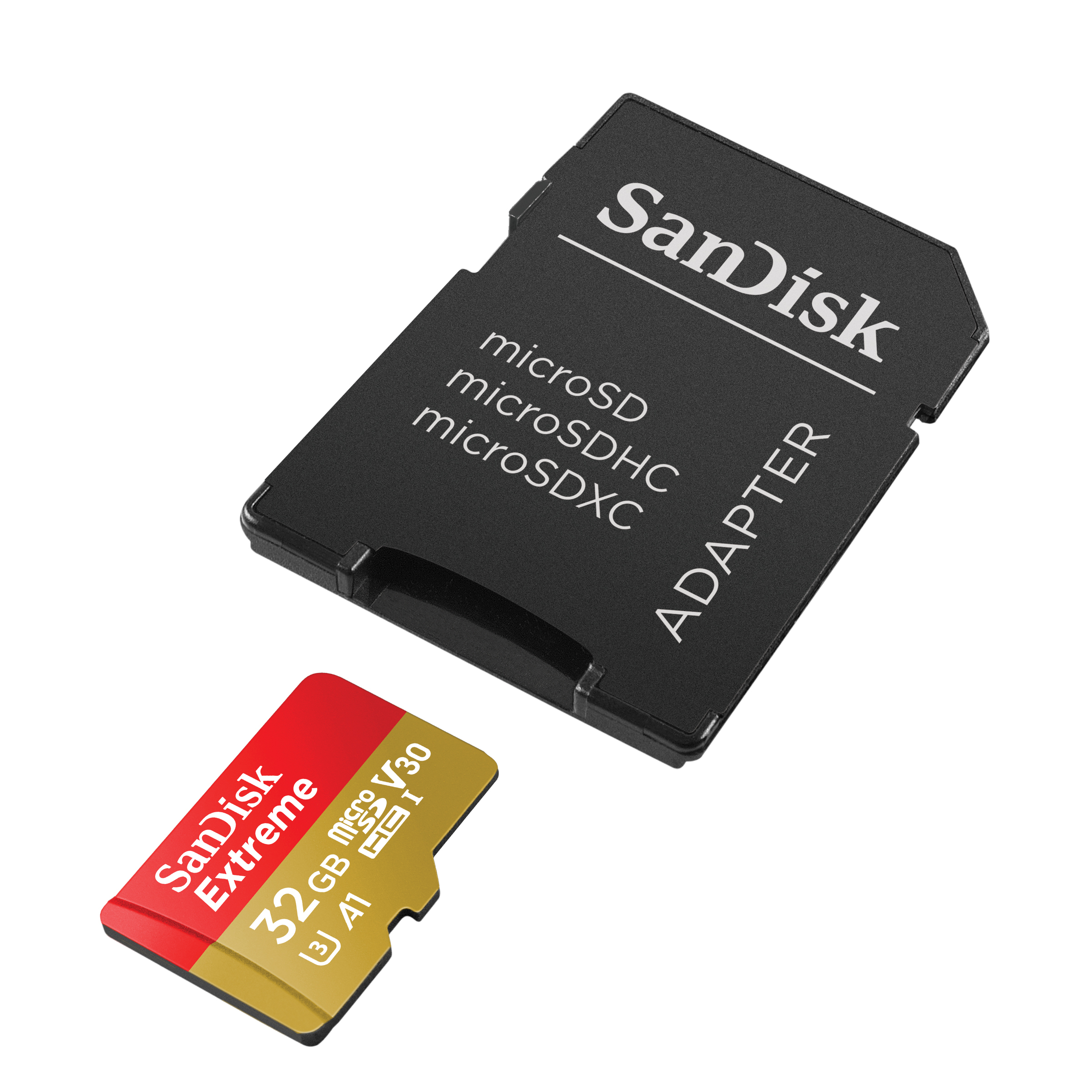 SanDisk Extreme - Flash-Speicherkarte (microSDHC/SD-Adapter inbegriffen)
