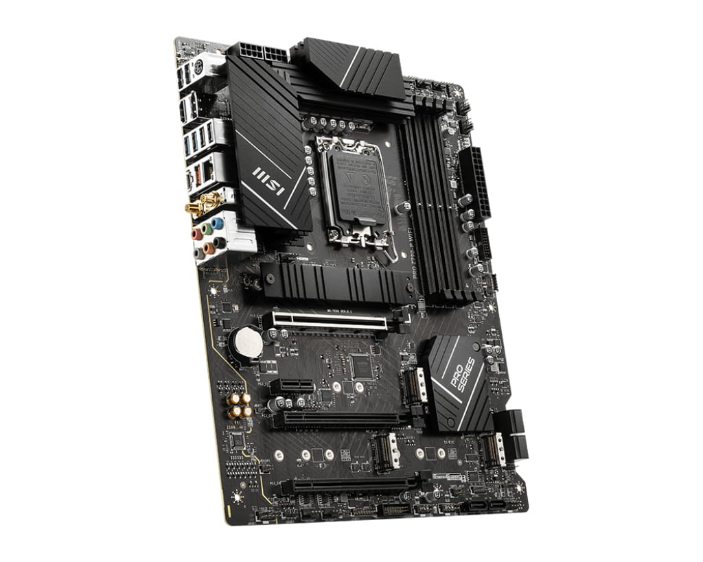 MSI PRO Z790-P WIFI - Motherboard - ATX - LGA1700-Sockel - Z790 Chipsatz - USB-C 3.2 Gen 2x2, USB 3.2 Gen 2, USB 3.2 Gen 1, USB-C 3.2 Gen2 - 2.5 Gigabit LAN, Wi-Fi 6, Bluetooth - Onboard-Grafik (CPU erforderlich)