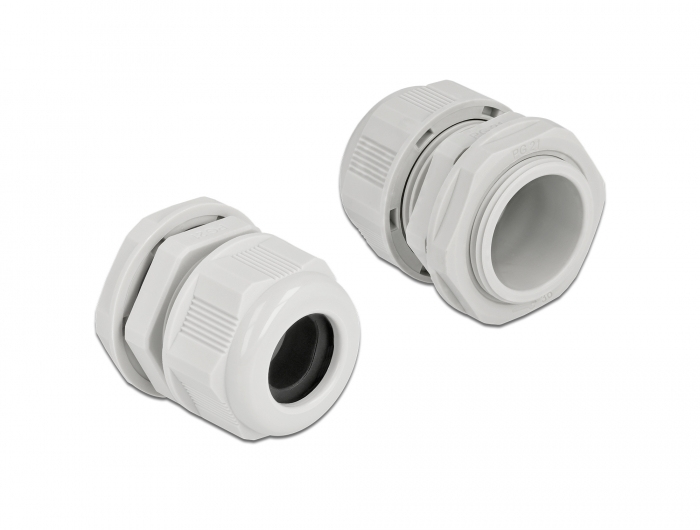 Delock Kabelverschraubung - Grau (Packung mit