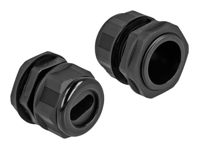 Delock Kabelverschraubung - Schwarz (Packung
