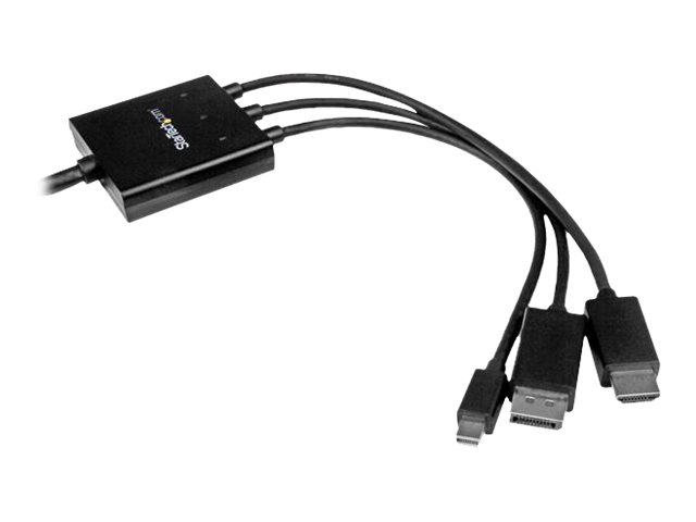 StarTech.com 2m HDMI, DisplayPort oder Mini DisplayPort auf HDMI Konverter Kabel - HDMI, DP oder Mini DP zu HDMI Adapterkabel - Videoadapter - HDMI, DisplayPort, Mini DisplayPort männlich zu HDMI, Mikro-USB Typ B (nur Strom)