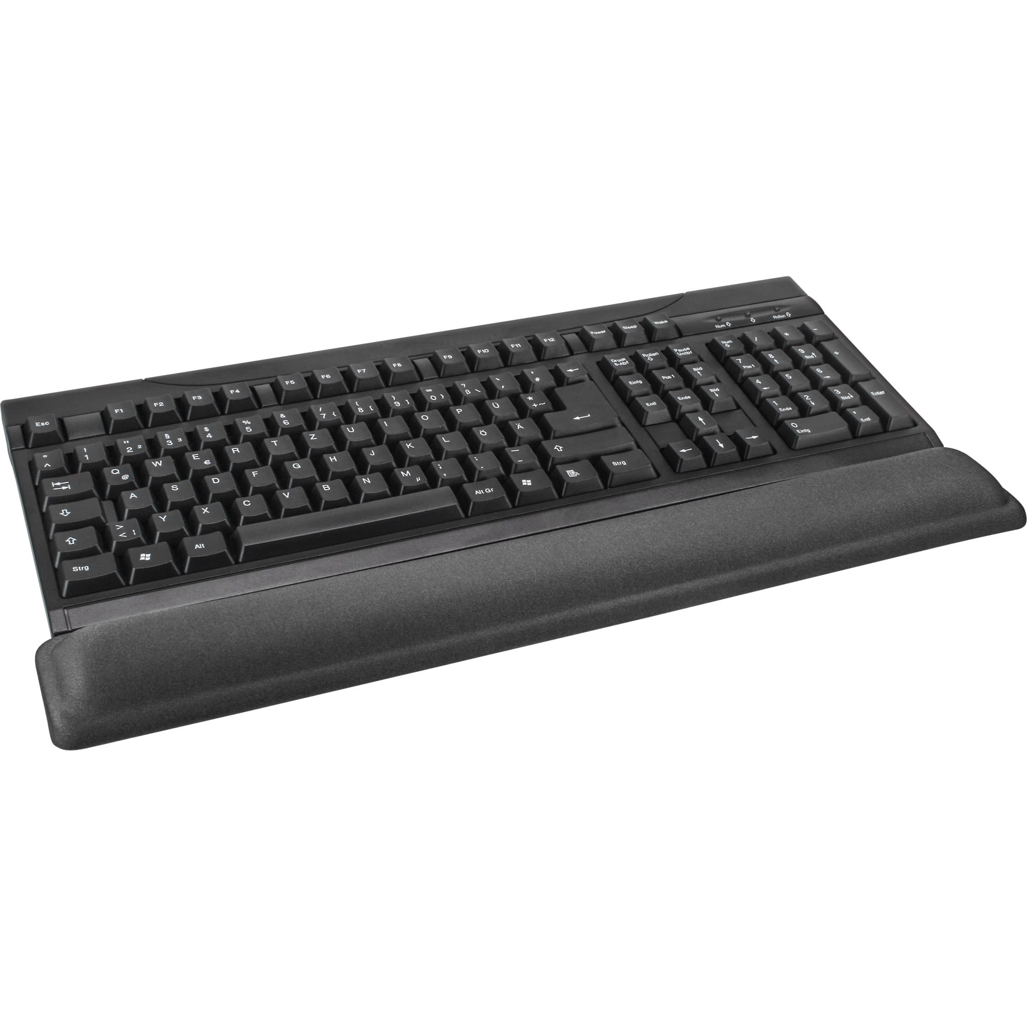 InLine Tastatur-Pad - Gel Handballenauflage - 464x60x23mm - schwarz