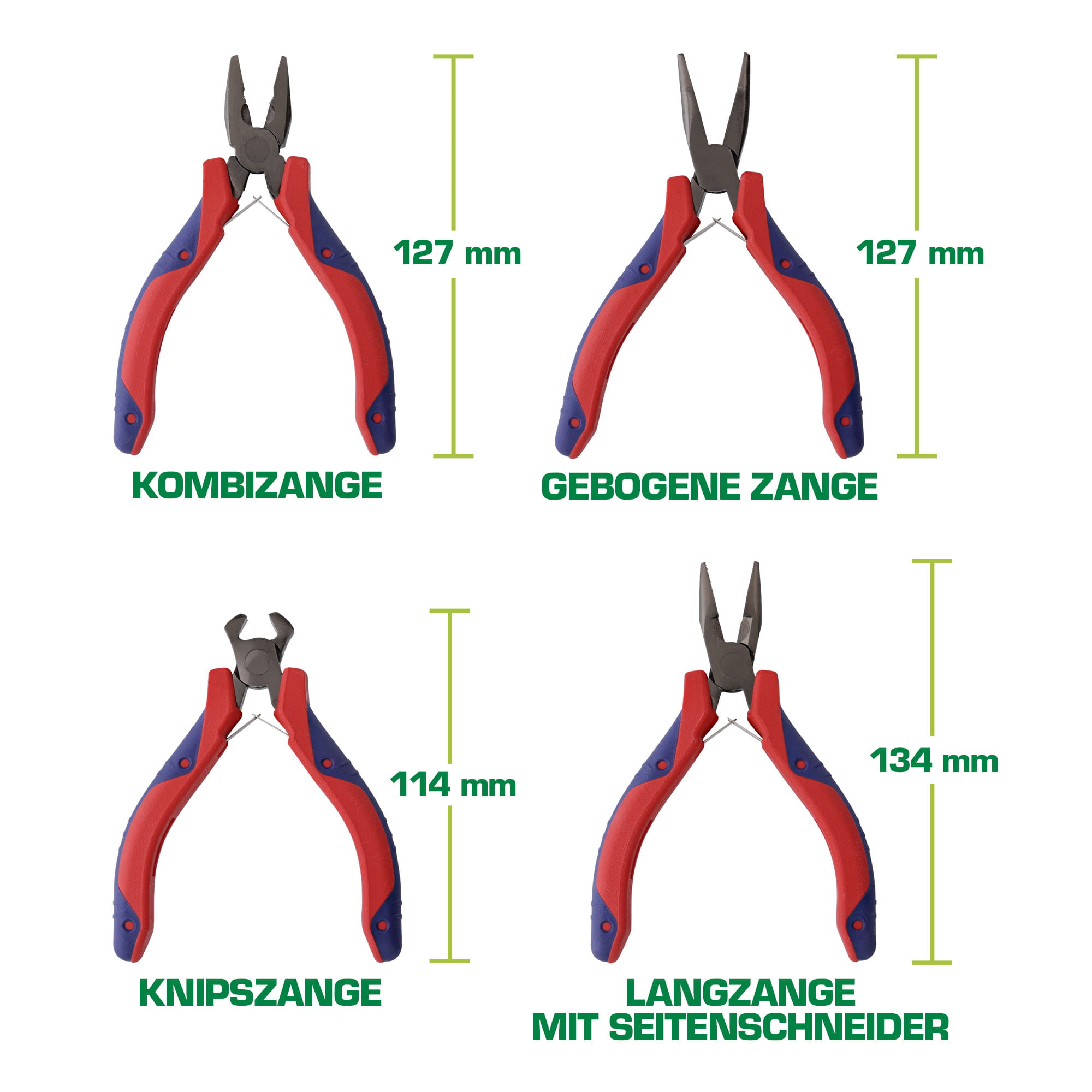 InLine Elektronik-Zangen - Set - 8-teilig