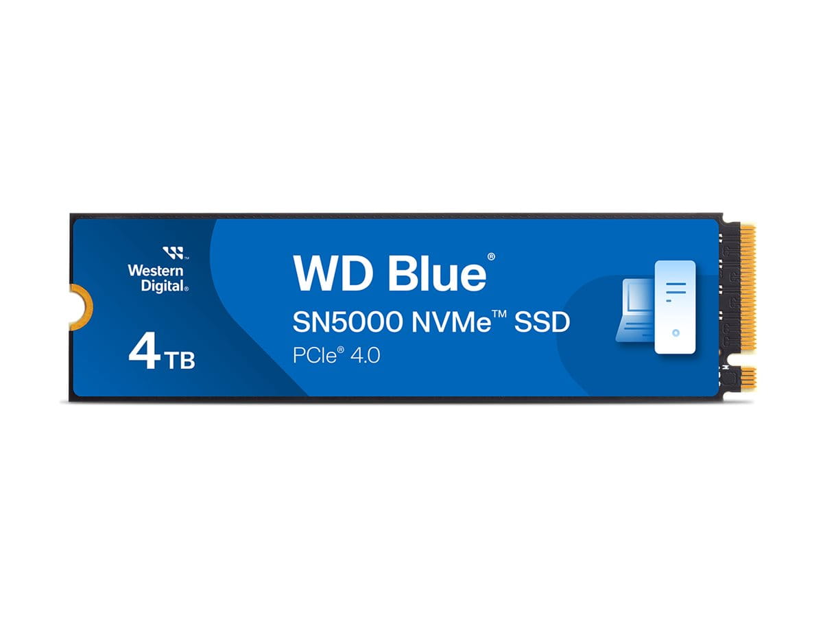 WD Blue SN5000 WDS400T4B0E - SSD - 4 TB - intern - M.2 2280 - PCIe 4.0 x4 (NVMe)
