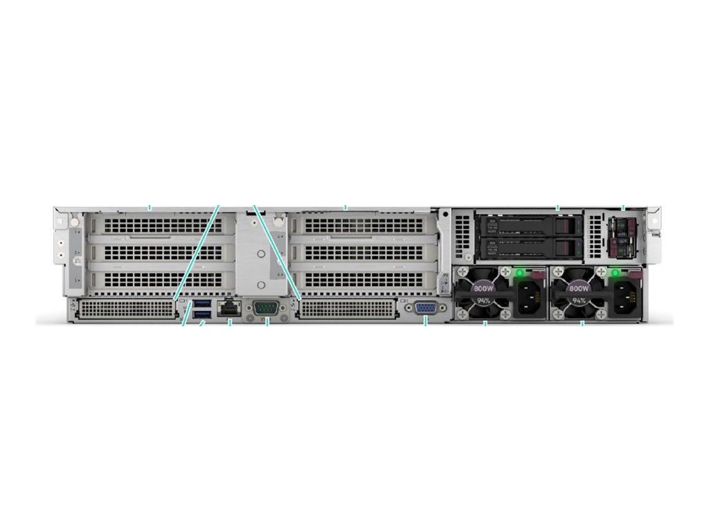HPE ProLiant DL385 Gen11 - 2U - zweiweg - 1 x EPYC 9115 / 2.6 GHz - RAM 64 GB - SATA/SAS/NVMe - Hot-Swap 6.4 cm (2.5")