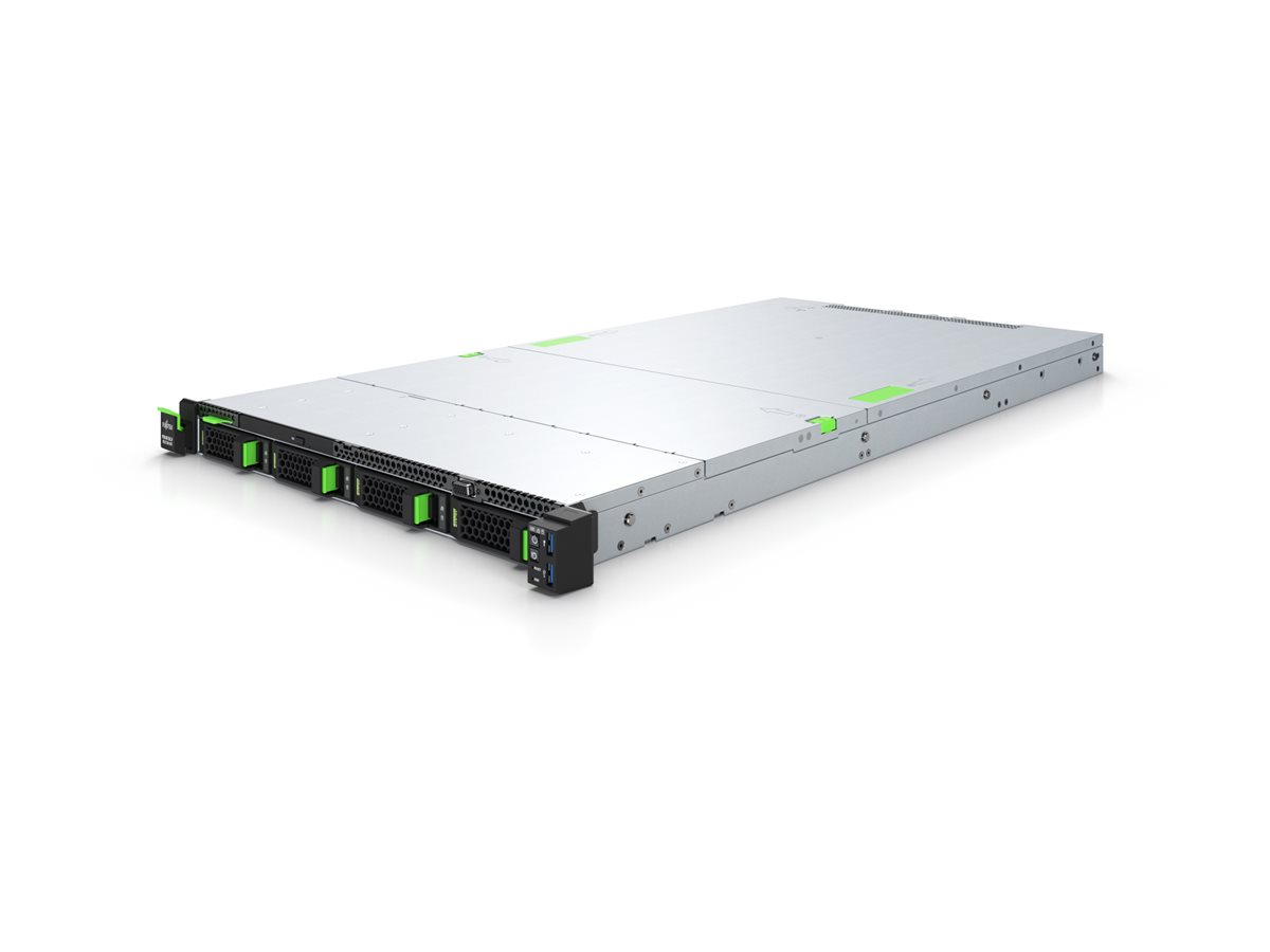 Fujitsu PRIMERGY RX2530 M7 - 1U - zweiweg - 1 x Xeon Silver 4410T / 2.7 GHz - RAM 32 GB - SATA/SAS - Hot-Swap 6.4 cm (2.5")