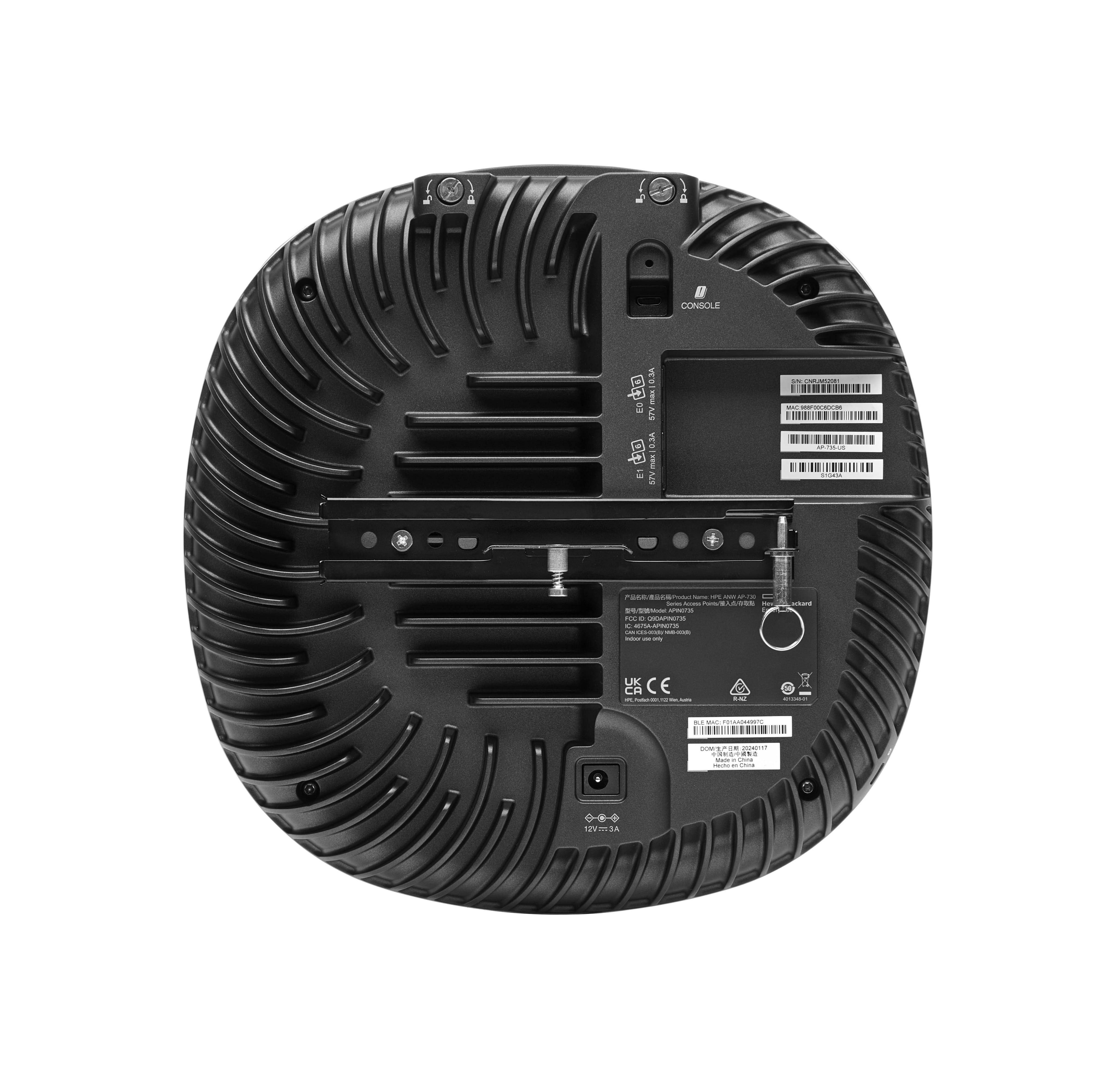 HPE Aruba Networking AP-735 (RW) - Campus - Accesspoint - Wi-Fi 7, Bluetooth 6.0 LE - Wi-Fi 6 - ZigBee, Bluetooth, Wi-Fi 7 - 2.4 GHz, 5 GHz, 6 GHz - BTO (Packung mit 5)
