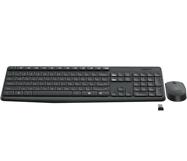 Logitech MK235 - Tastatur-und-Maus-Set - kabellos